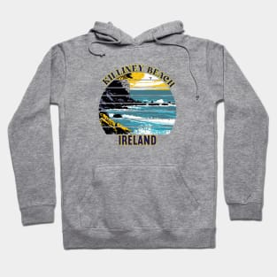 Killiney Beach Dublin Ireland Retro Sunset Hoodie